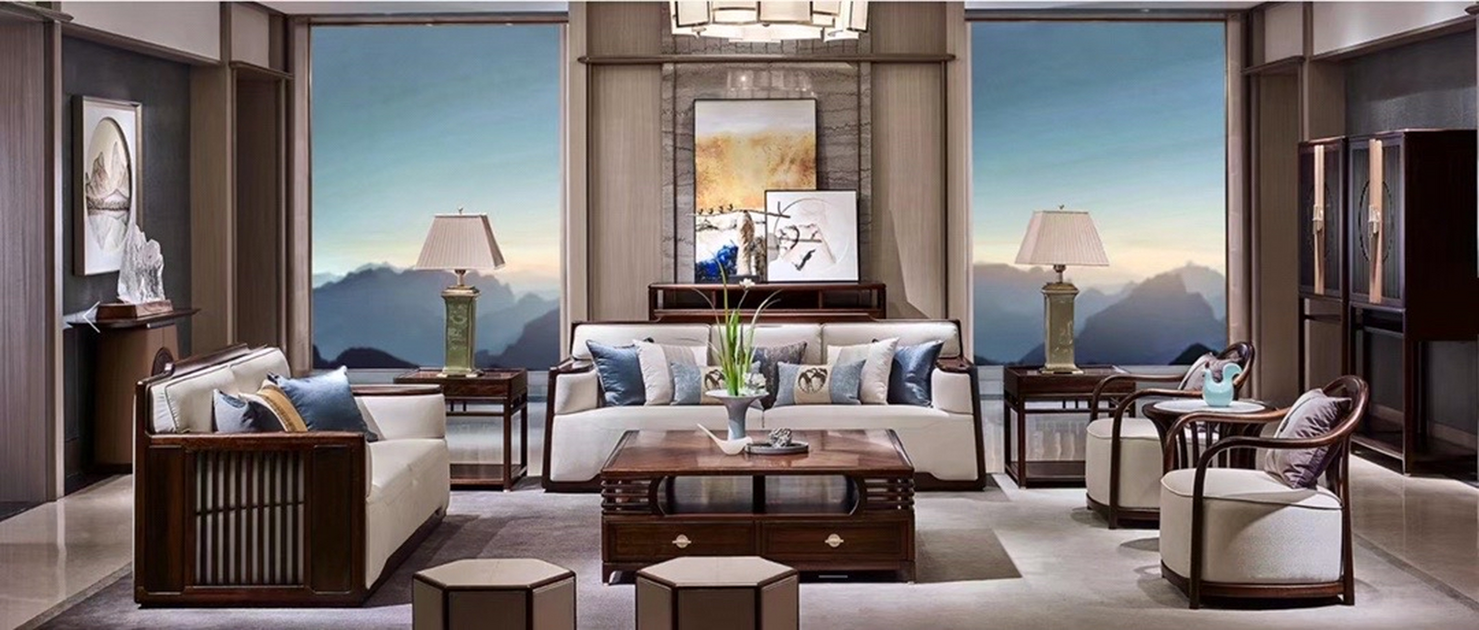 永不过时的新中式#新中式沙发# #中式家具