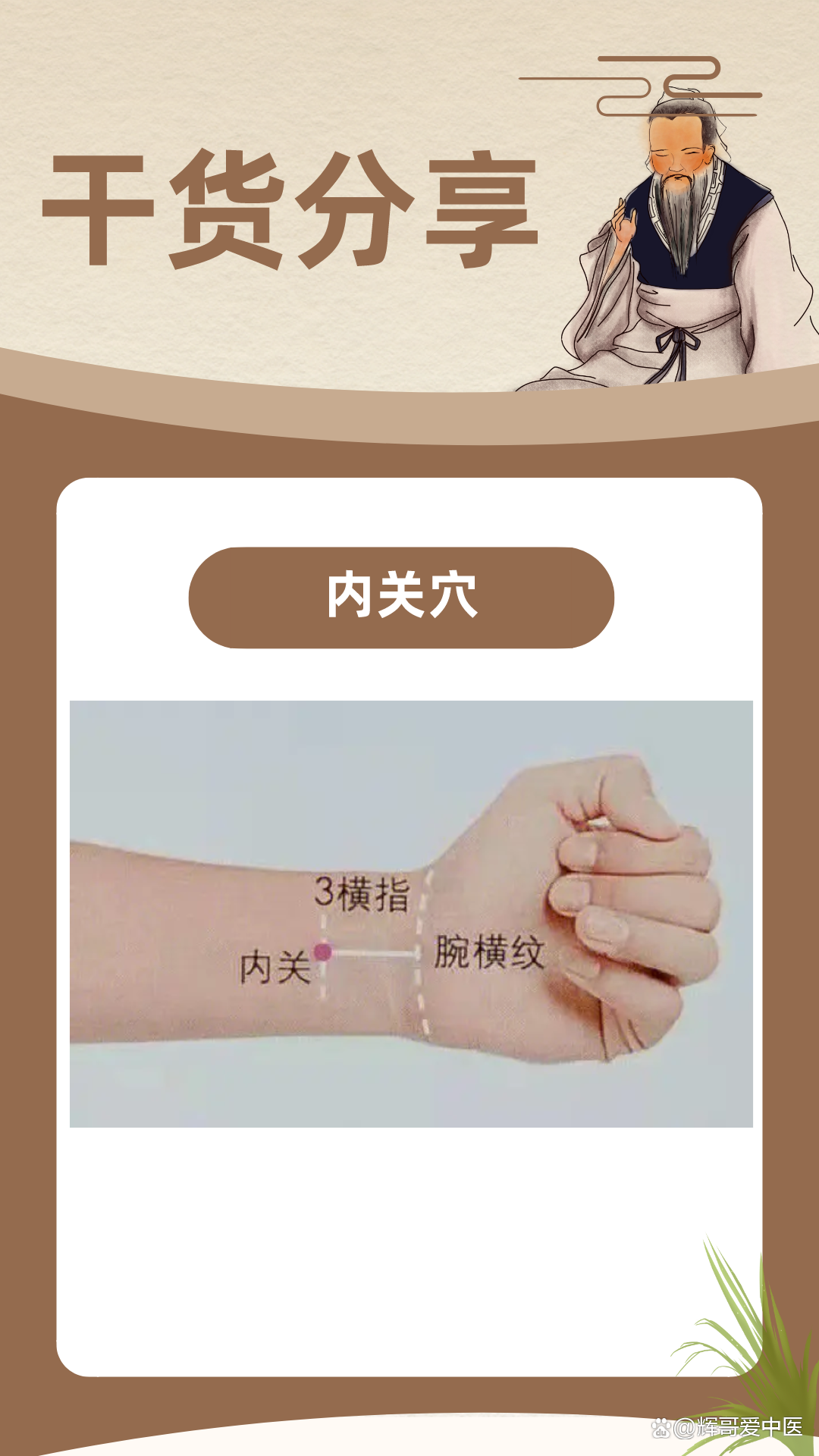 中医穴位详解~胸腹内关谋,胁肋用支沟