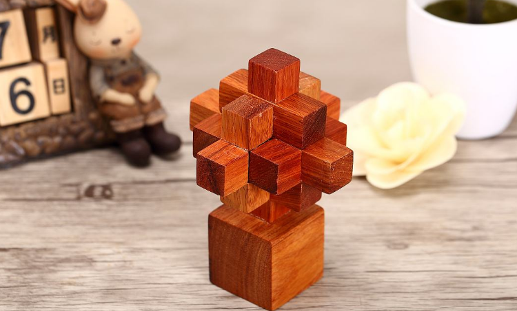 孔明锁大菠萝的拼法