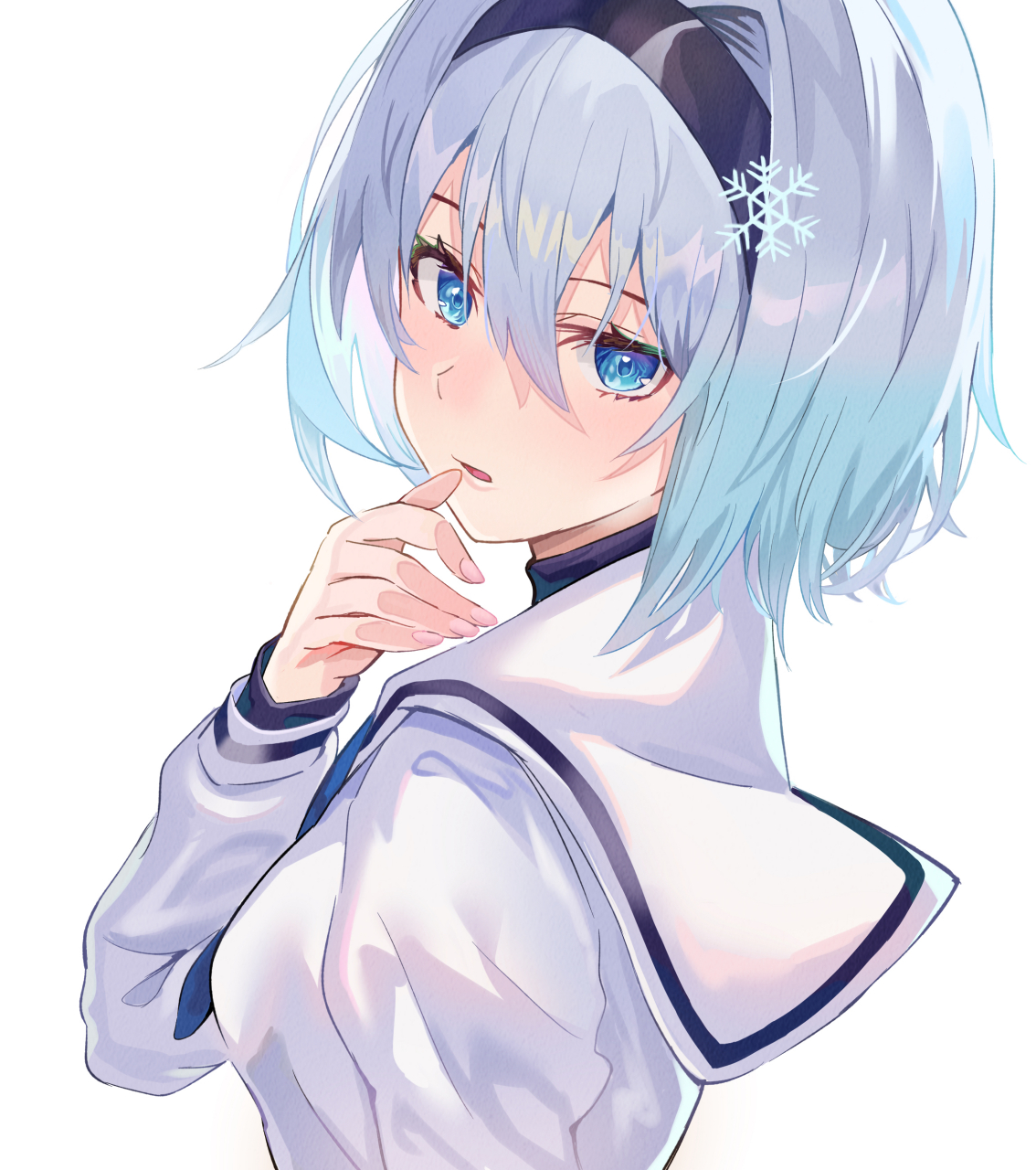 银发美少女空银子 画师:小龙卷#二次元美图# #我爱二次元# #龙王的