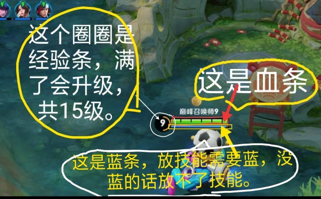 首先旁边黑色圈是你的经验条,经验条满能升一级,最高能升到15级,往上