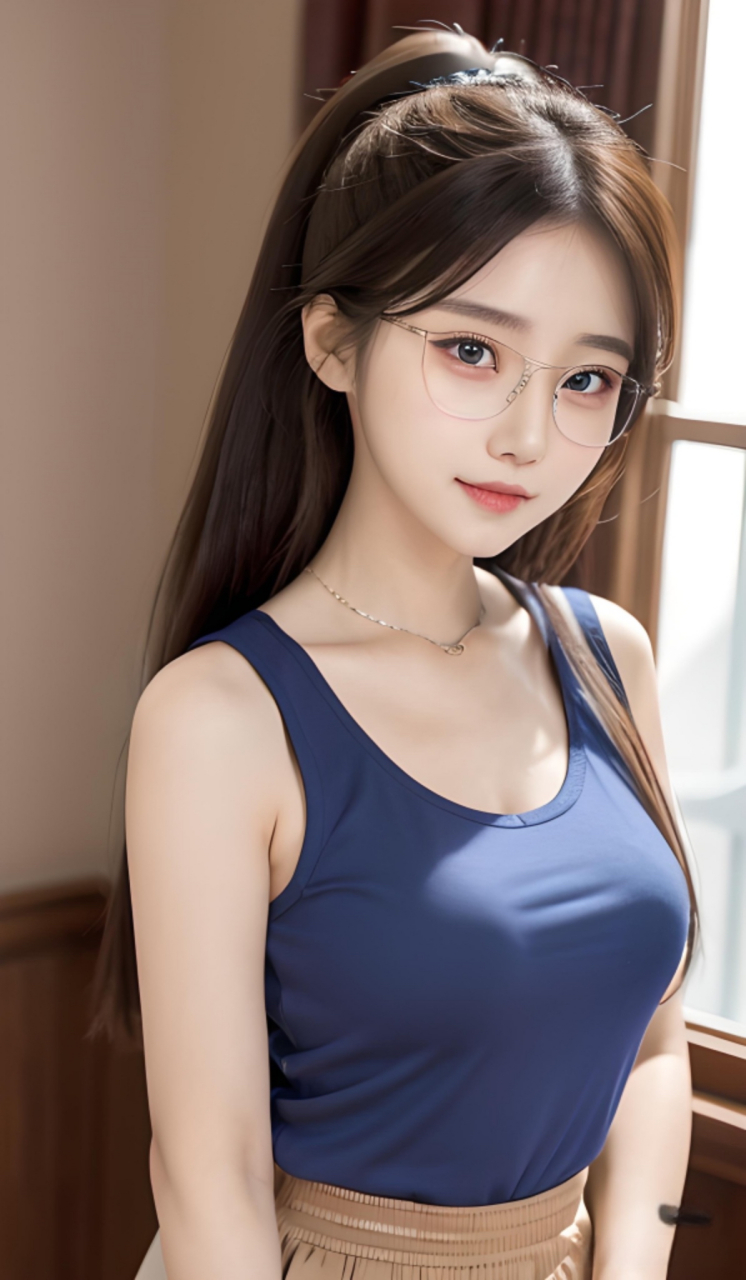 日常穿搭# #时尚在身边# 听说戴眼镜的女孩都很斯文