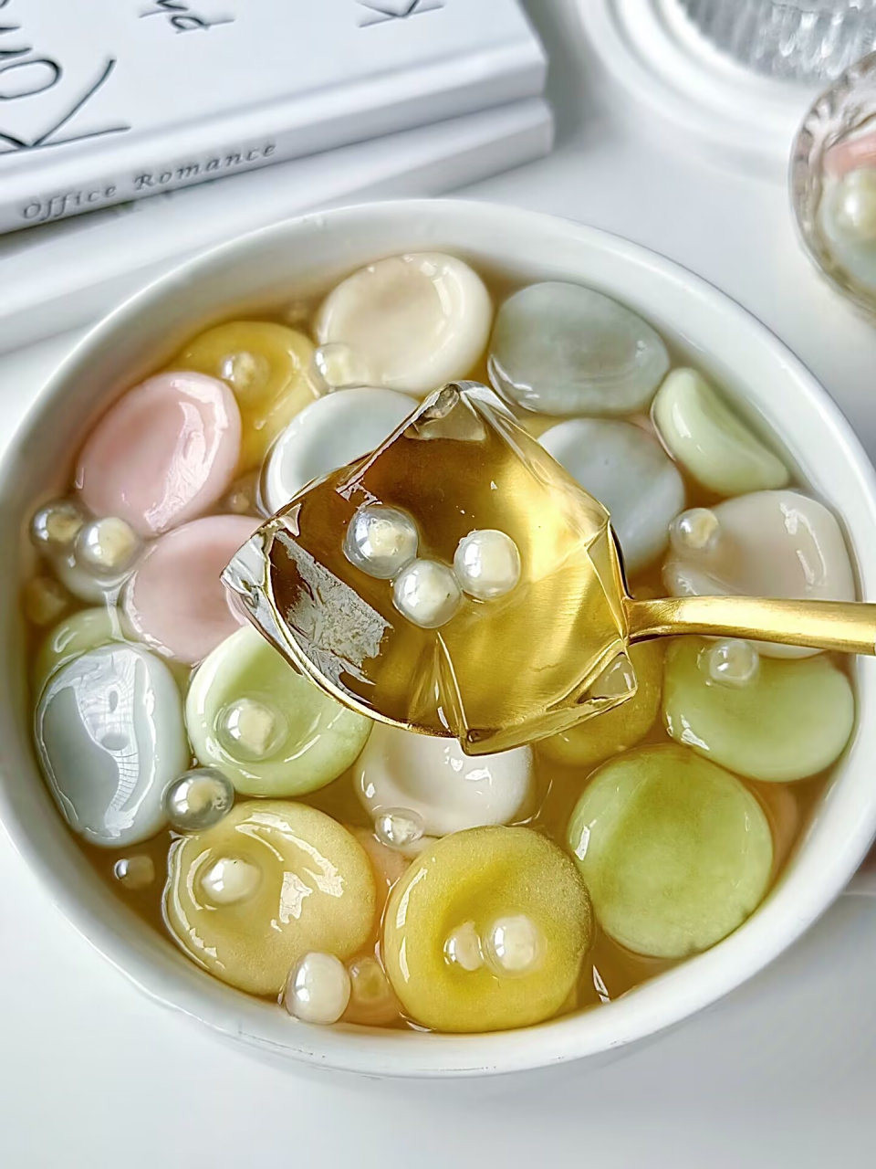 彩色阿达子冰粉!怎么能这么好吃! 冰冰凉凉!q弹有嚼劲!比珍珠还好吃!