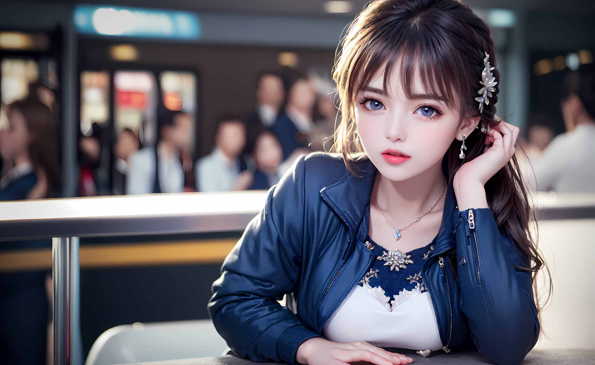 ai绘画现代风小姐姐