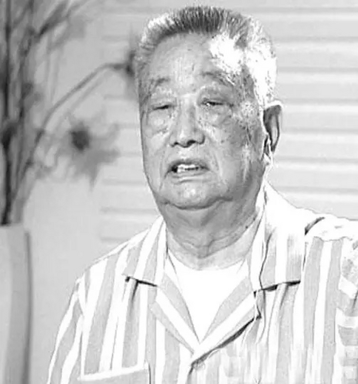 1943年,日军空袭时,八路军小战士宋岭春躲在草丛中,看着距离不到100米