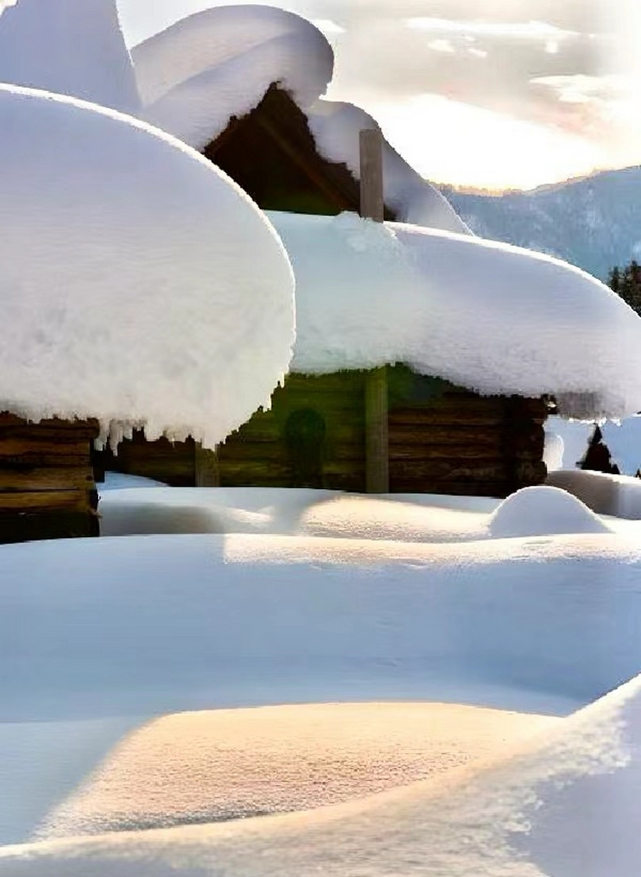 真的有被这个极小众的冬天玩雪惊艳到了,哈登平台,禾木河畔,禾木白桦
