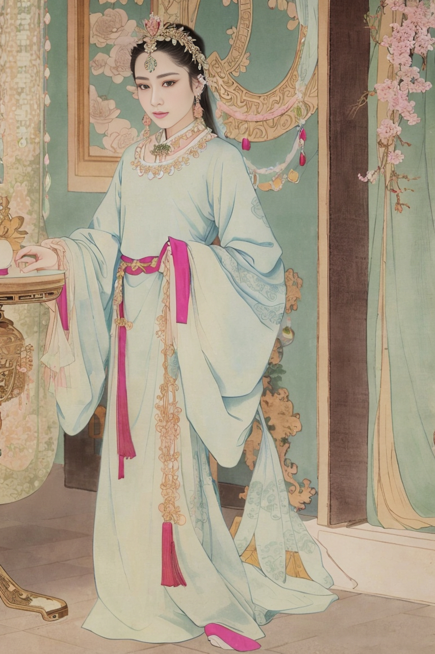 ai画廊# 中国古代四大美女之一,西施 / 春秋时期越国的美女,据说她有