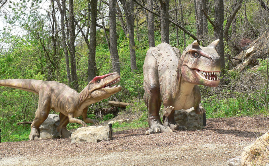 仿生机械恐龙模型景观