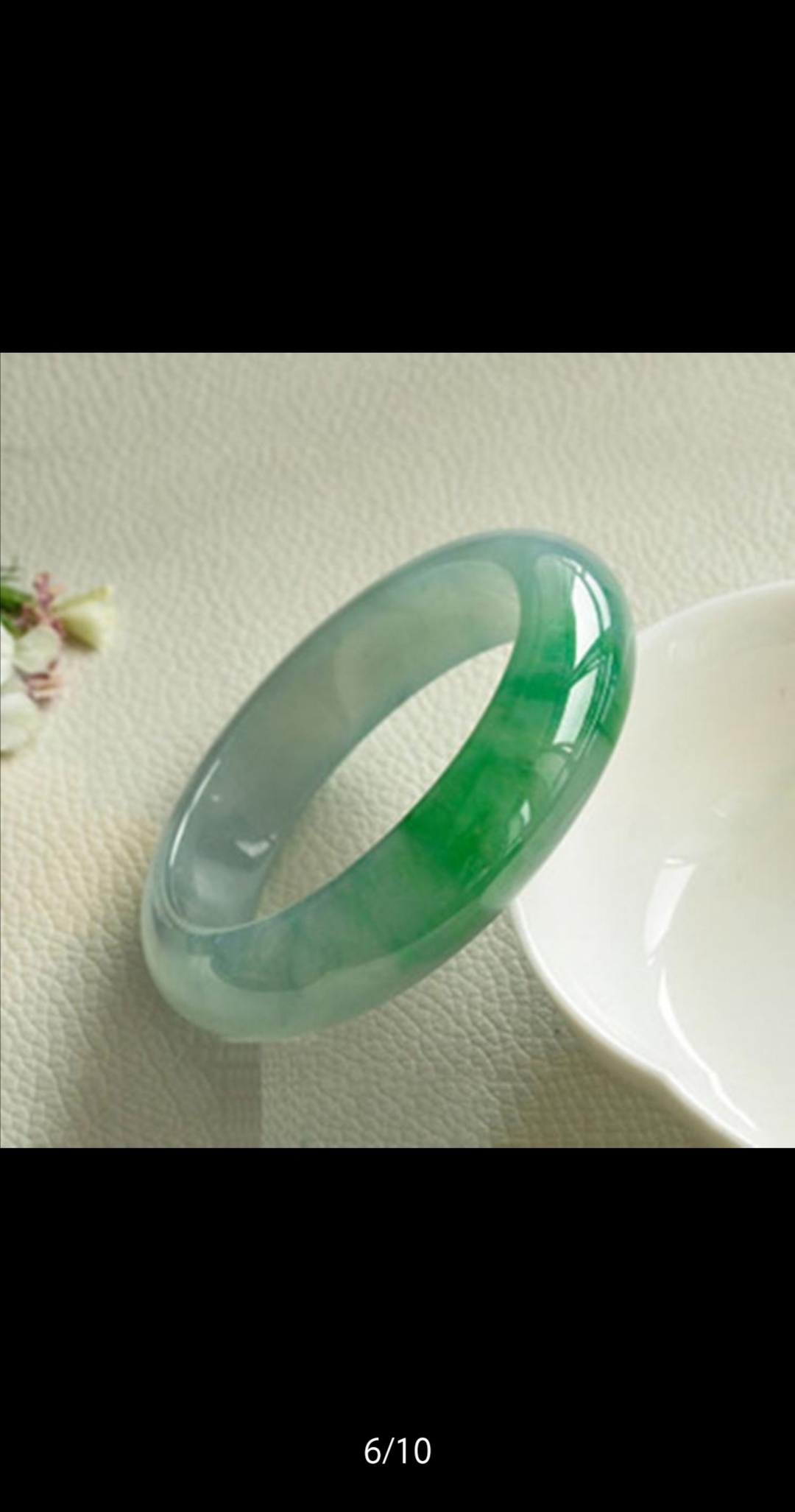 待婉.手镯女冰糯种飘绿翡翠玉石镯子玉手镯玉器送妈妈送女友礼物