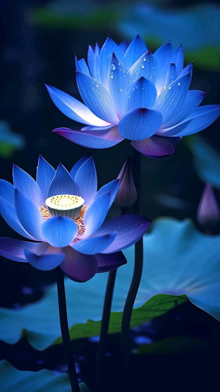 蓝莲花代表着纯洁 ,永恒的爱这么惊艳的蓝莲花,怎能不分享给你呢?
