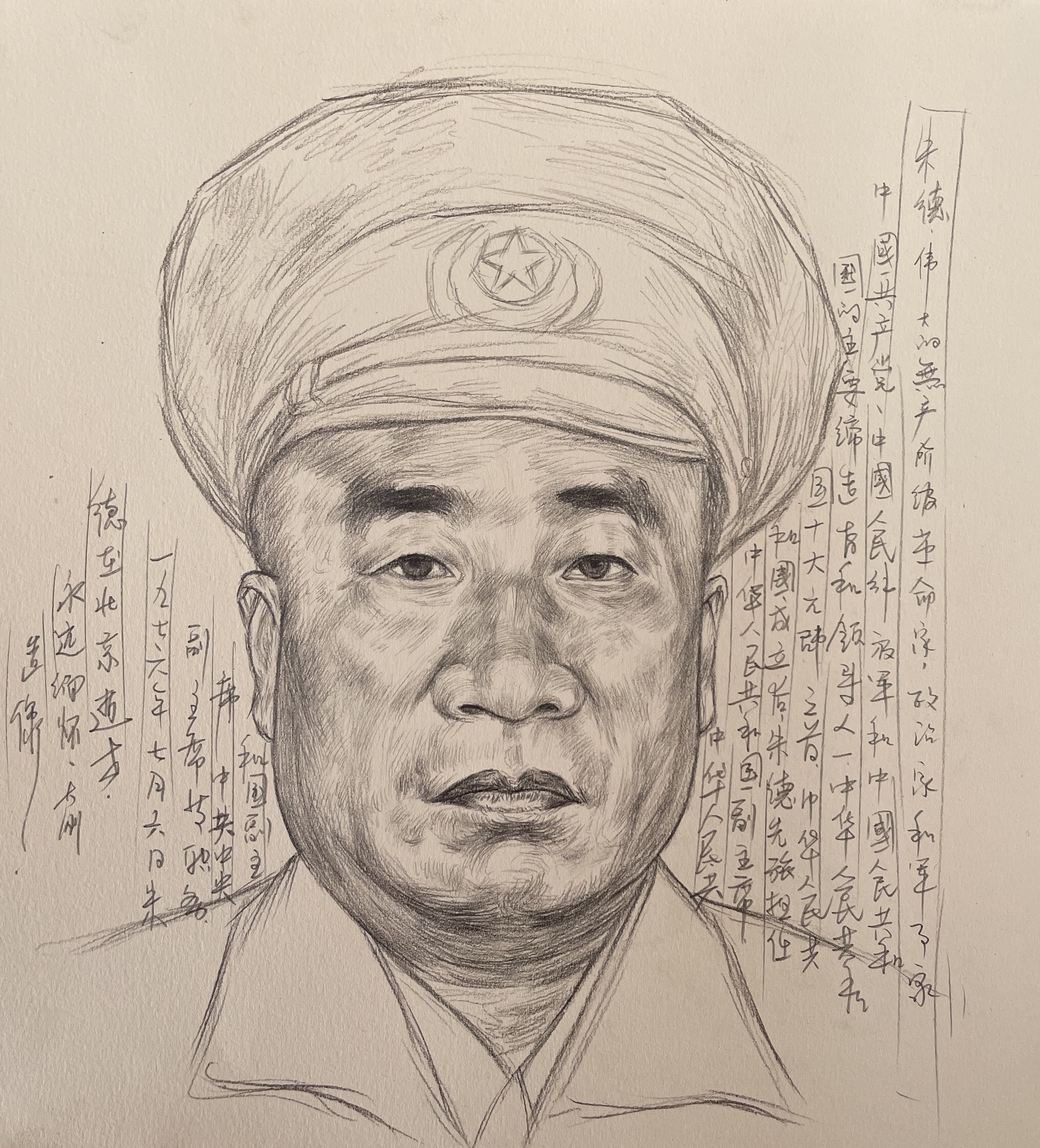 线性素描头像