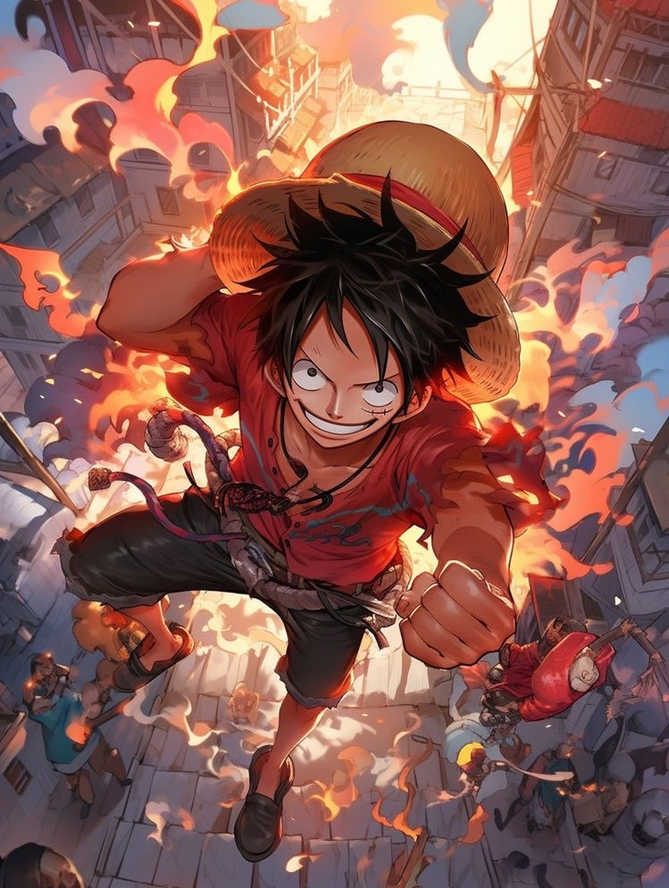 动漫# #海贼王#  草帽少年,热血无敌[前面的别走] 周五了,冲冲场