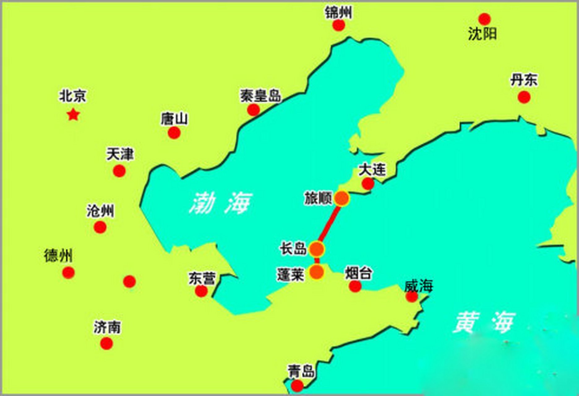 渤海是我国独有的内海,环渤海湾周边有大量我国的大型港口,日吞吐货物