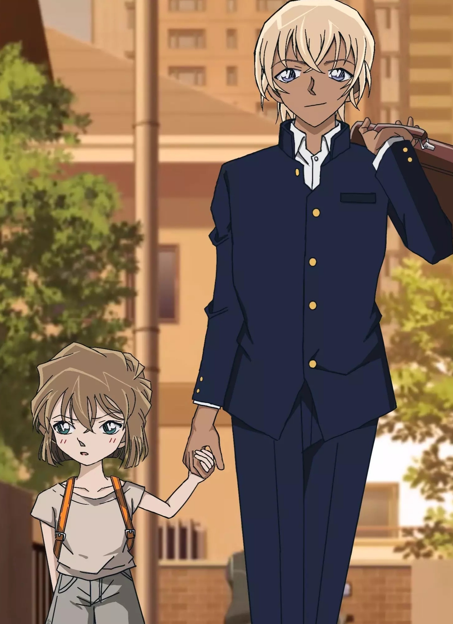 网友给出安室透与灰原哀的"亲密"照,却引发争议:cp磕乱了呀