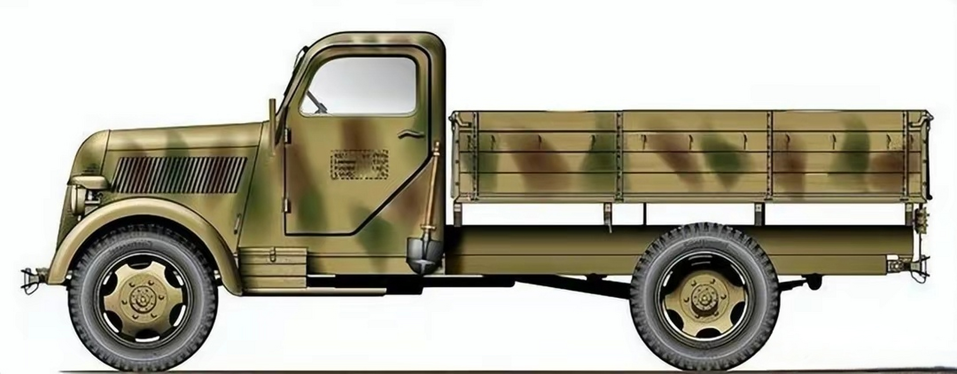 德军闪电战强力支持者,后勤运输保障运输工具,二战德军运输线上的卡车