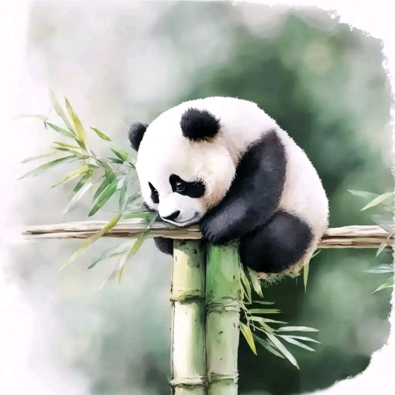 可爱的熊猫头像和熊猫女孩头像  #4月创作打卡挑战赛