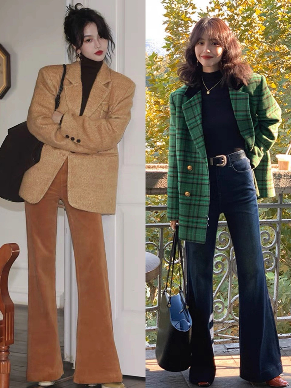 秋冬复古港风穿搭|气质满满||#时尚原创激励计划