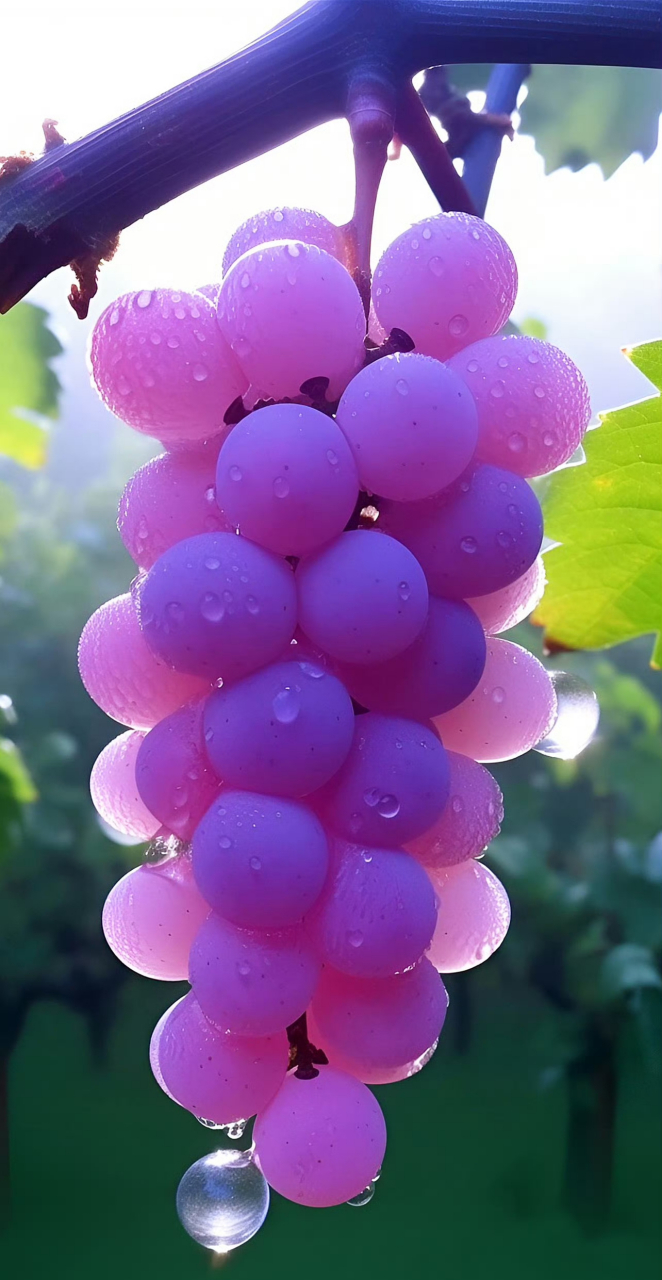 紫葡萄晶瑩鮮嫩欲滴!9999#丰收水果季