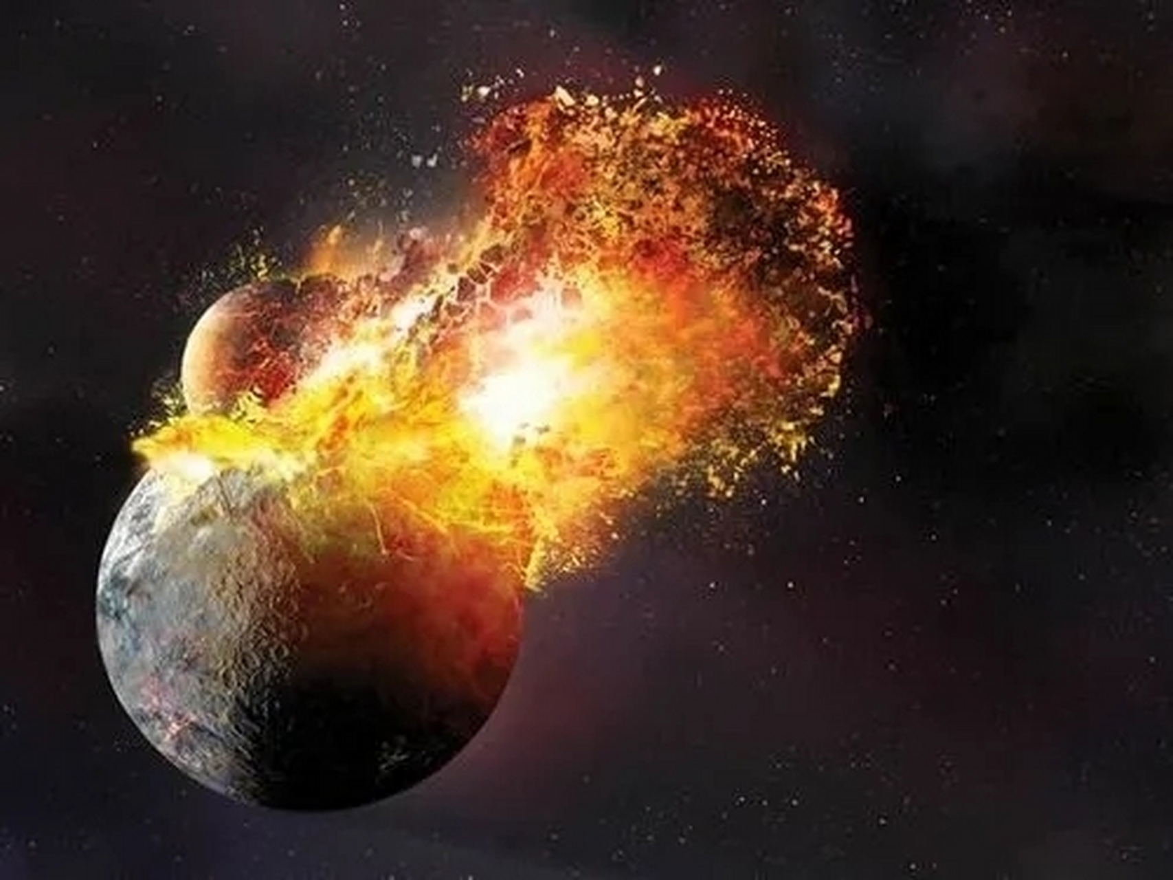 小行星撞击地球的现象是不少人都耳熟能详的,但是如果小行星撞击月球