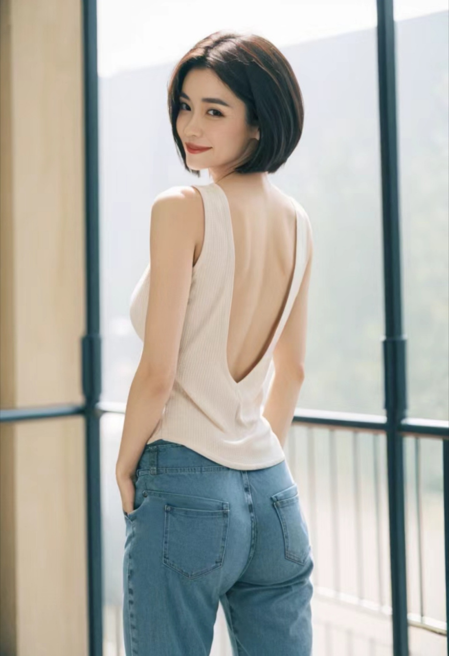 姐姐的侧背回眸杀,穿搭也很重要哦