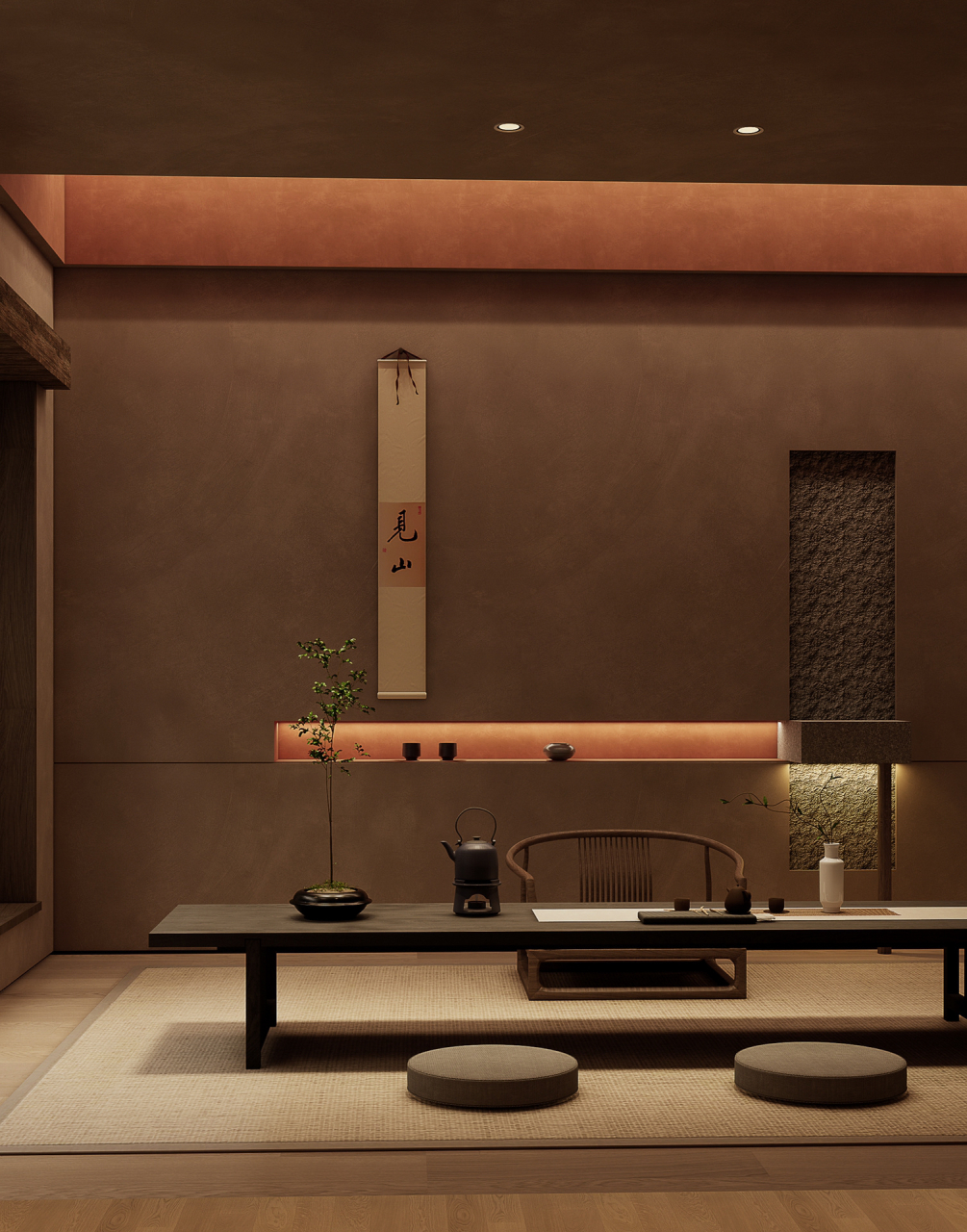 茶室如何造景 | 马醉木 | 天井|||新作 创造室内天井,模拟自然采光 半