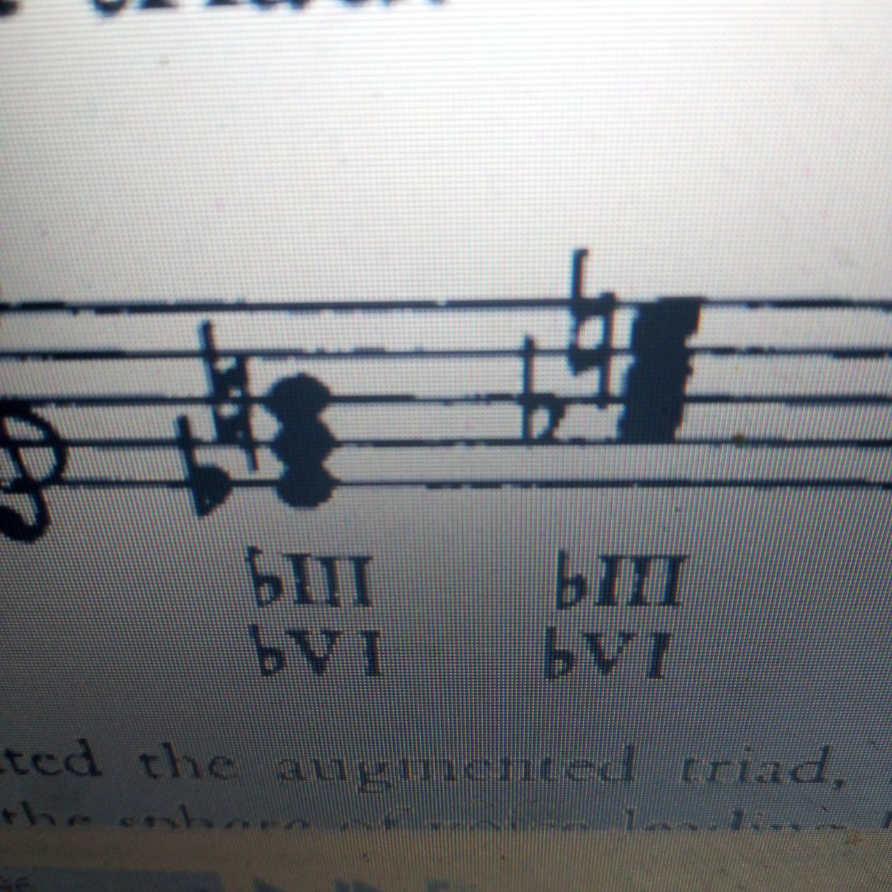 无声的还原号:增五和弦来自混合 大小调混合. b3与还原7.b6与还原3.