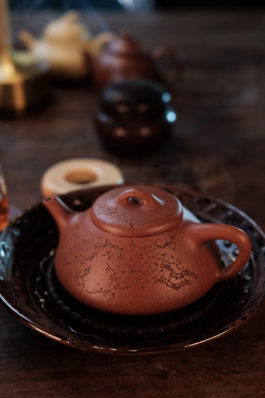 彭年石瓢|优质降坡泥|160cc|全手  整器较传统石瓢更扁,腹部更加开阔