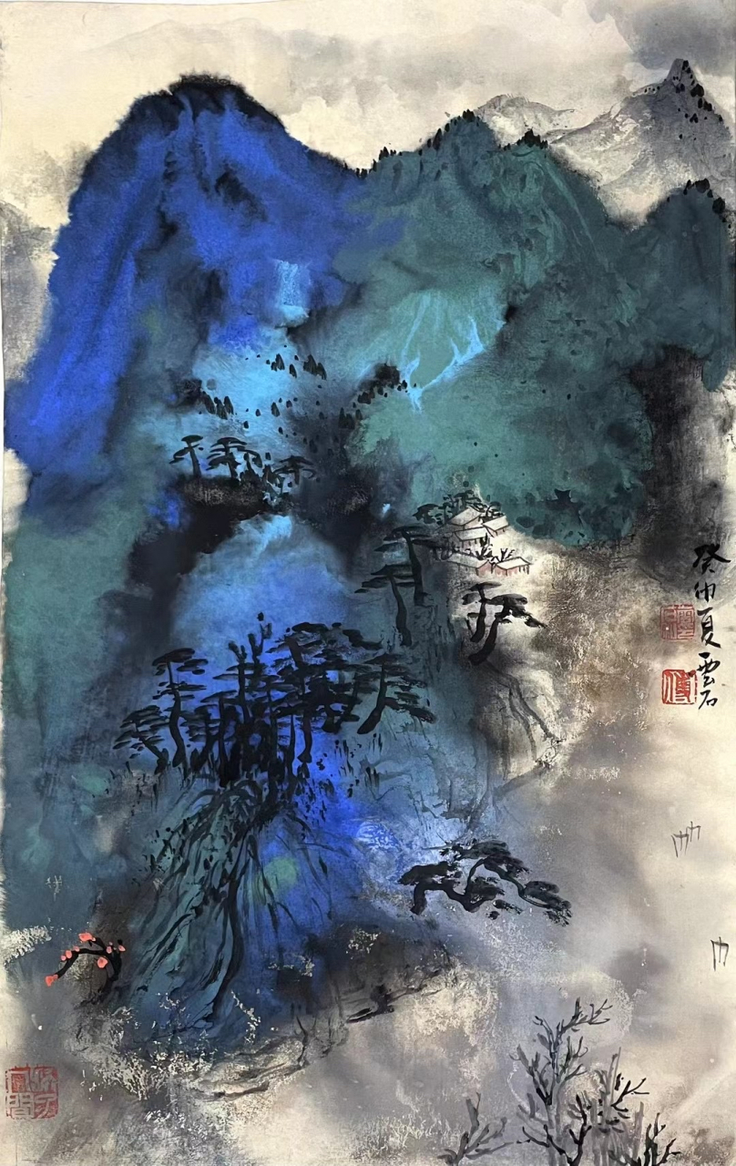 傅云石,韩勤山水画作品赏析@艺惠藏 #艺惠藏