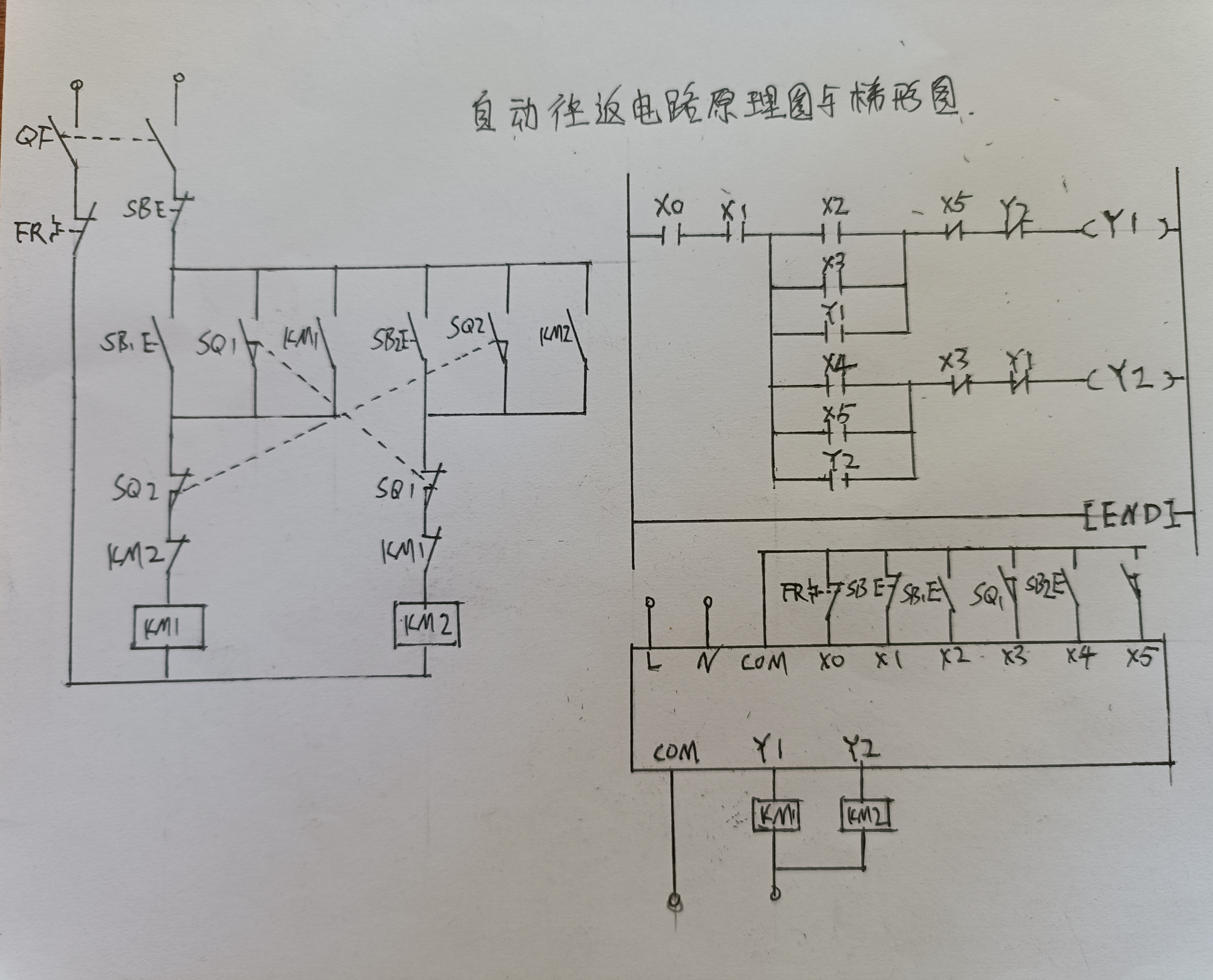 延时正反转控制梯形图图片