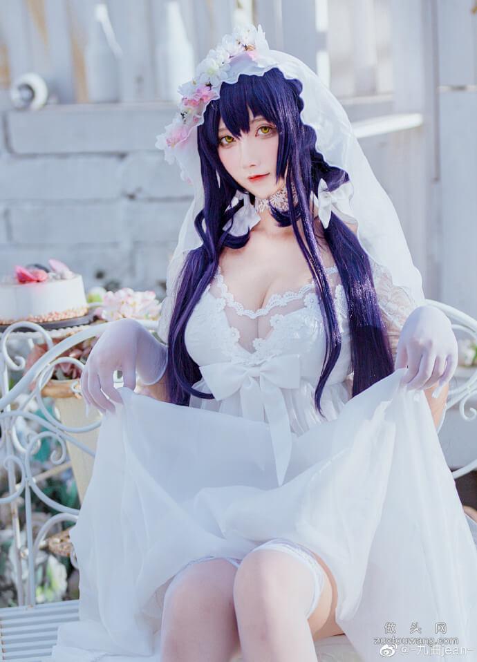 【COS正片】碧蓝航线吾妻婚纱cos,美丽的花嫁誓约 cn九曲jean
