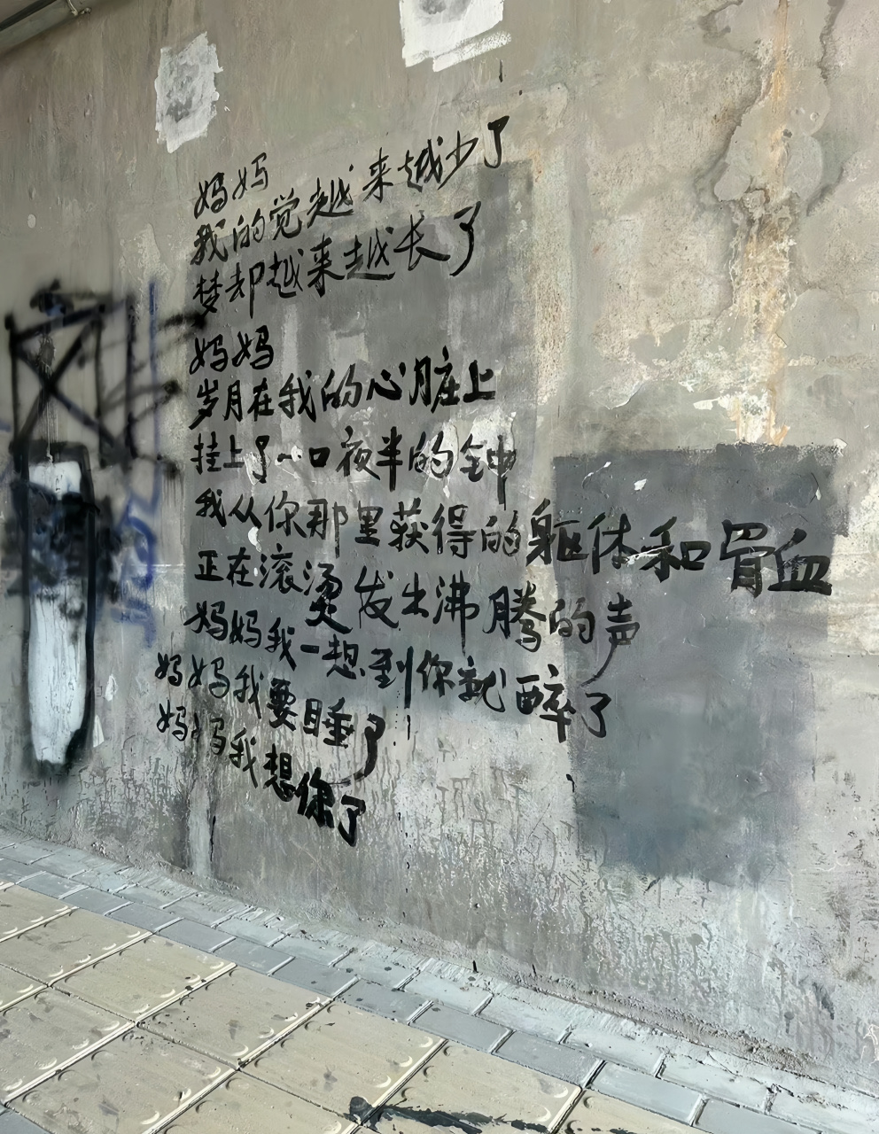 妈妈 我的觉越来越少了 梦却越来越长了 妈妈 岁月在我的心脏上挂了一