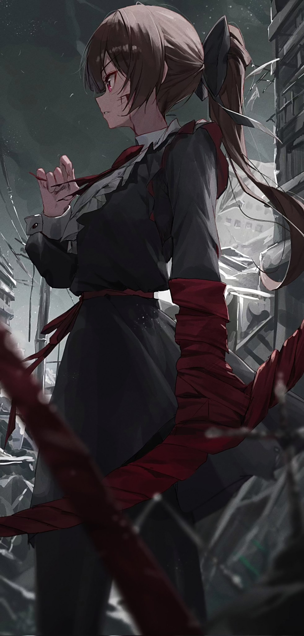 非人类的少女杀手……左手的绷带下,已染上了不可名状的腥红血液#二