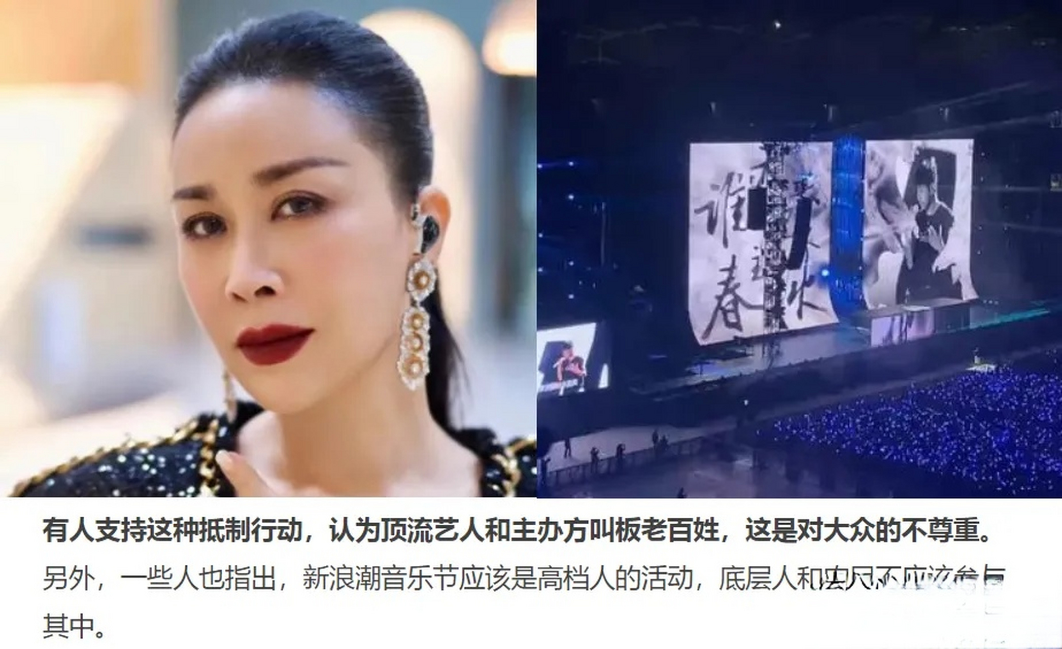 近日,2023 上海春浪音乐节公布参演艺人名单,那英名列首位,却引发网友