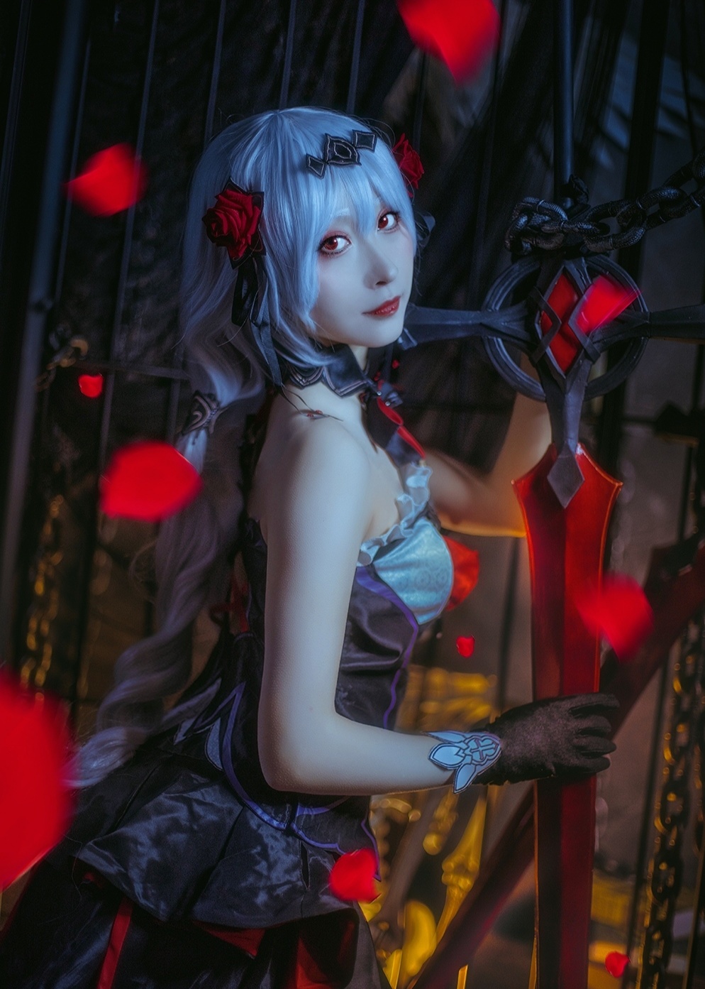 cosplay:《崩坏3》德丽莎的月下初拥,你愿意接受吗?