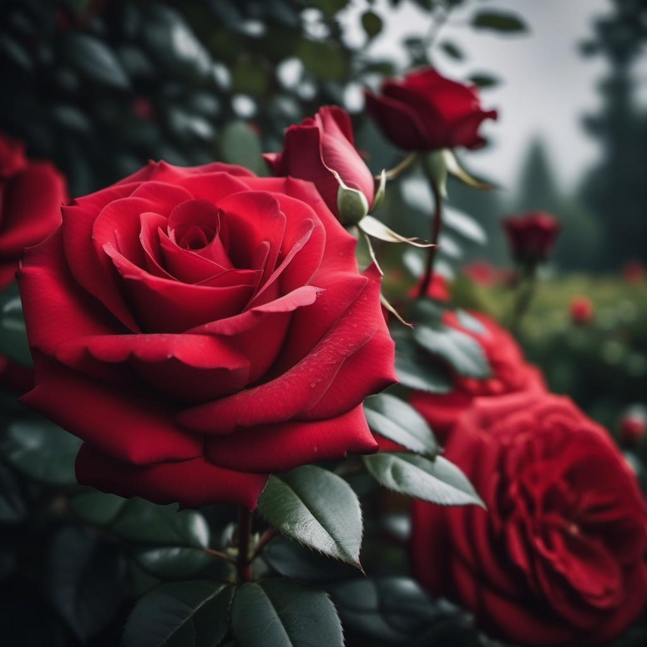 阳光洒落,微风轻拂. 蔷薇有刺,花开花落间 是一场美丽的蔷薇之恋.