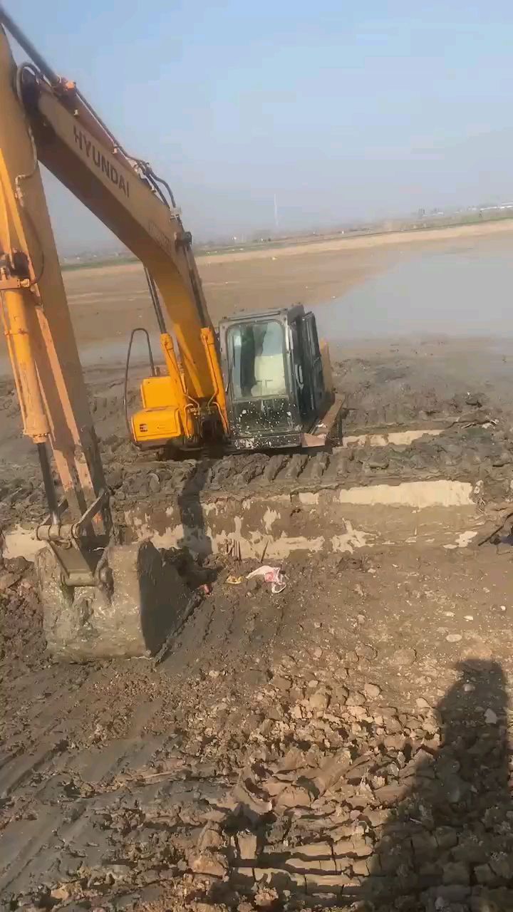 能清理鱼塘淤泥的挖掘机,清淤神器,水挖机,水挖,牛不牛