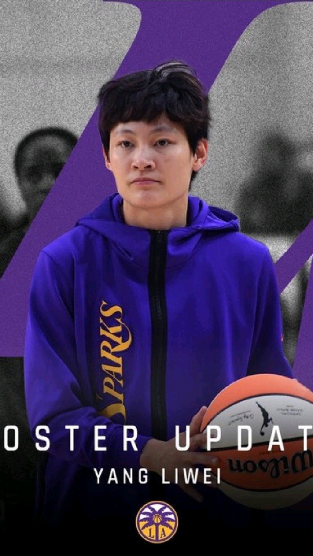 中国女篮球员杨力维被洛杉矶火花队裁掉