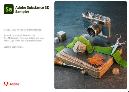 Adobe Substance 3D Sampler 2021 三维场景制图软件