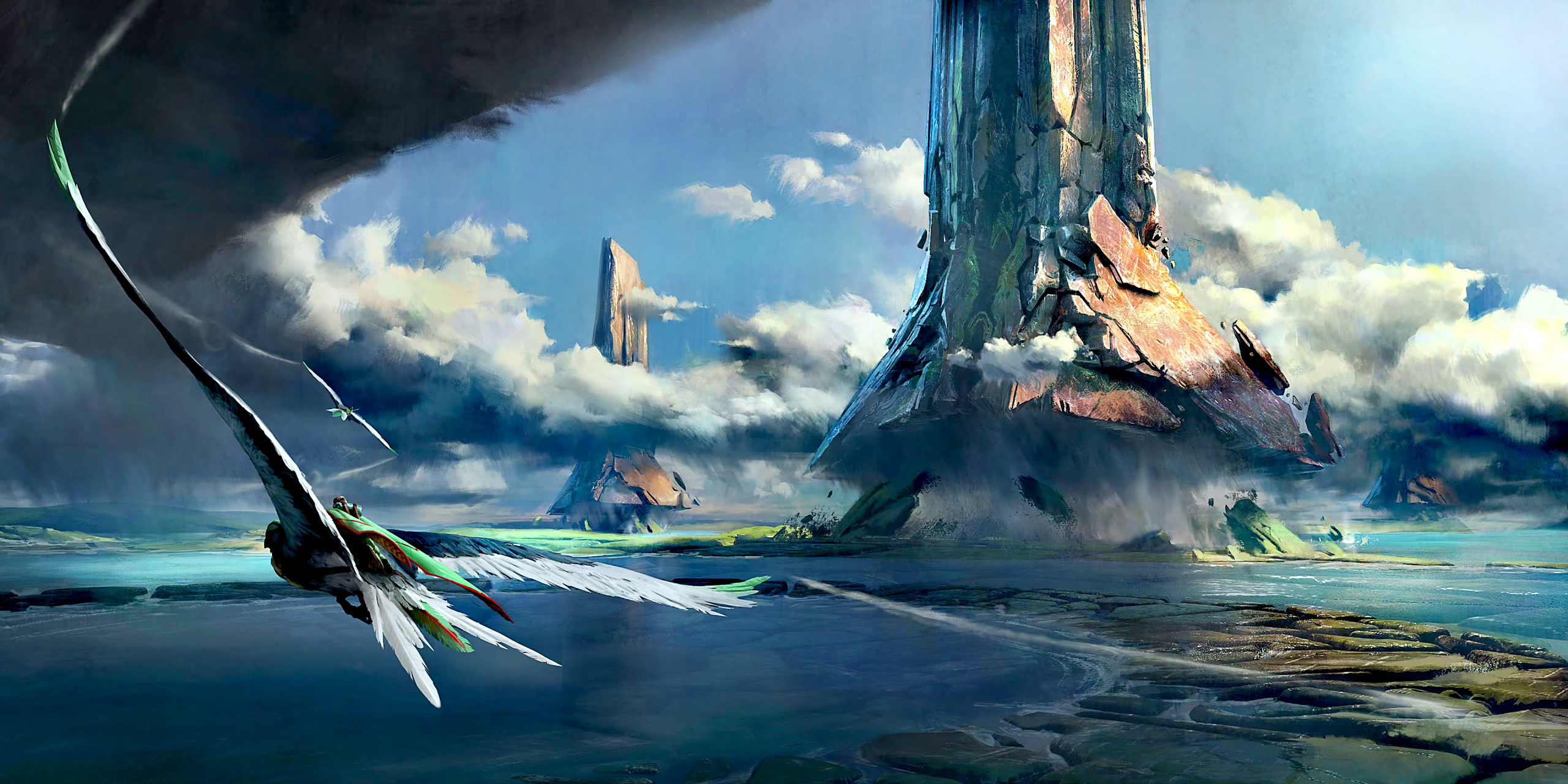 加拿大概念艺术家roberto robert作品欣赏,壮美的异星世界.