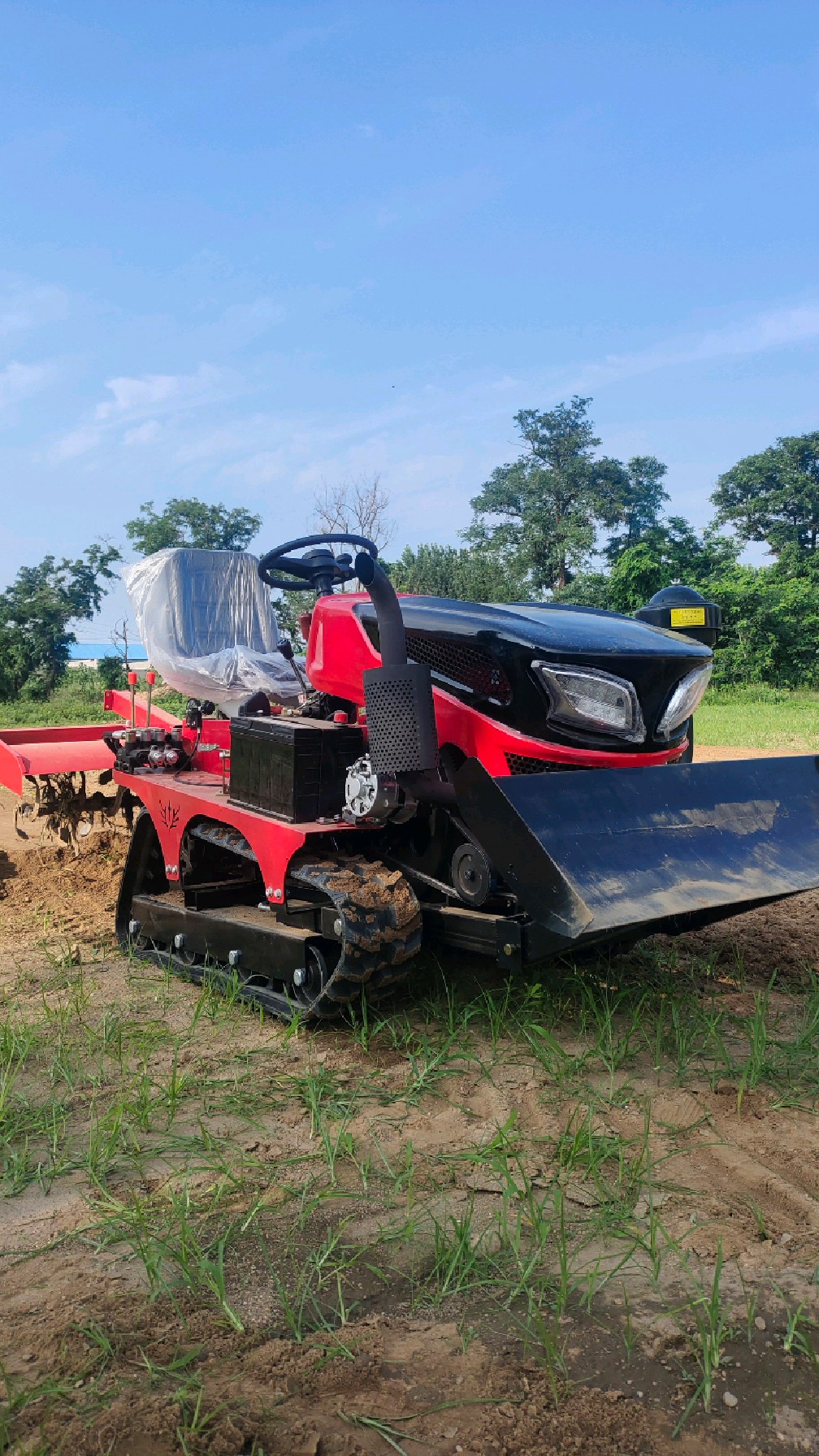 终于找到了现代农业机械50马力水田两用旋耕机-度小视