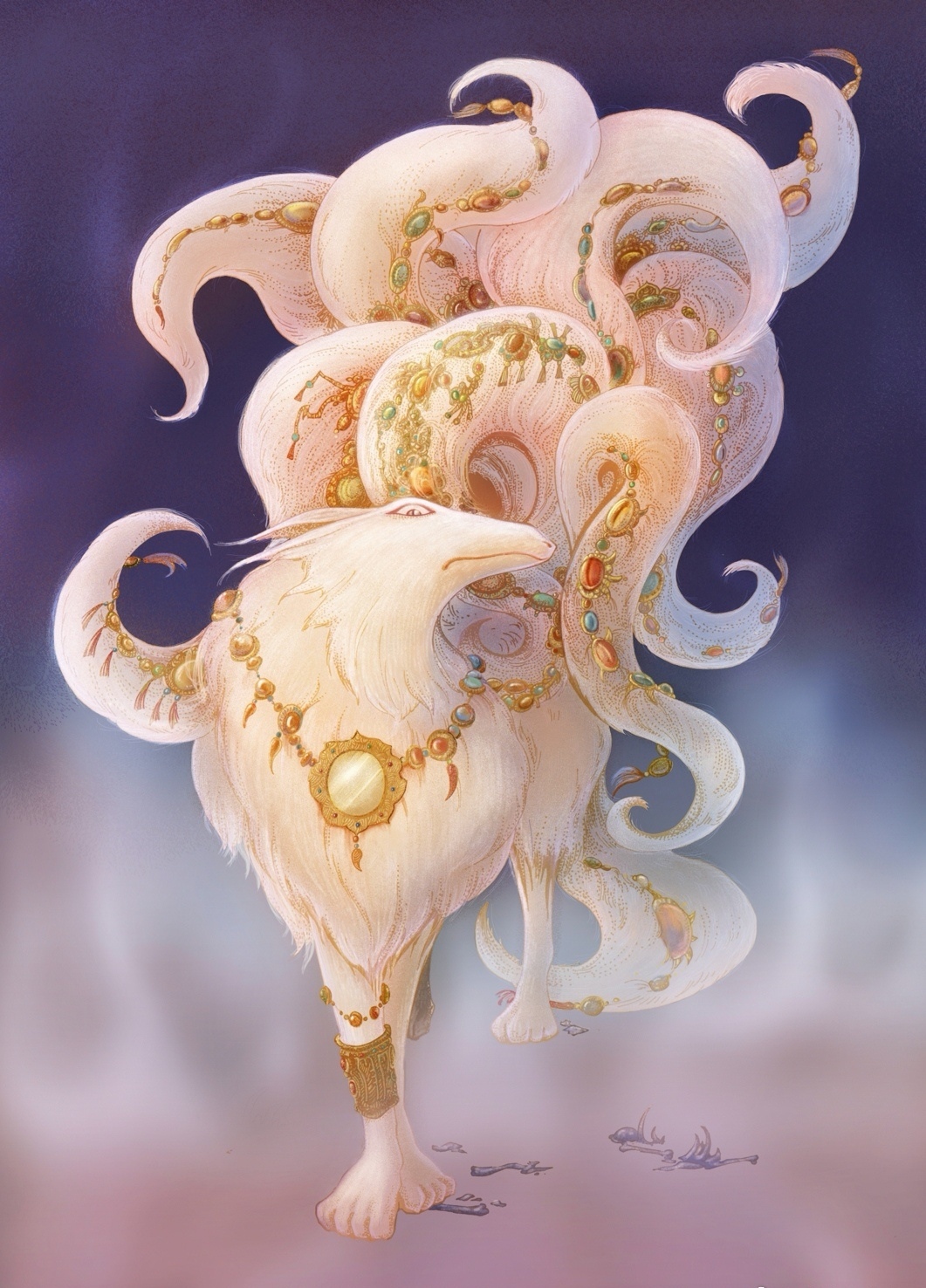 画师陈丝雨《山海经》插画作品欣赏