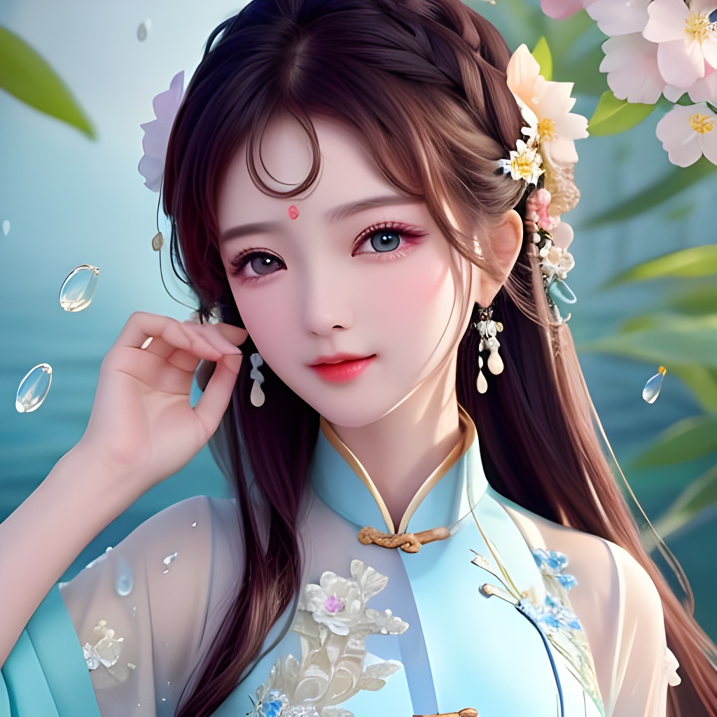 ai绘画「古风美女头像」