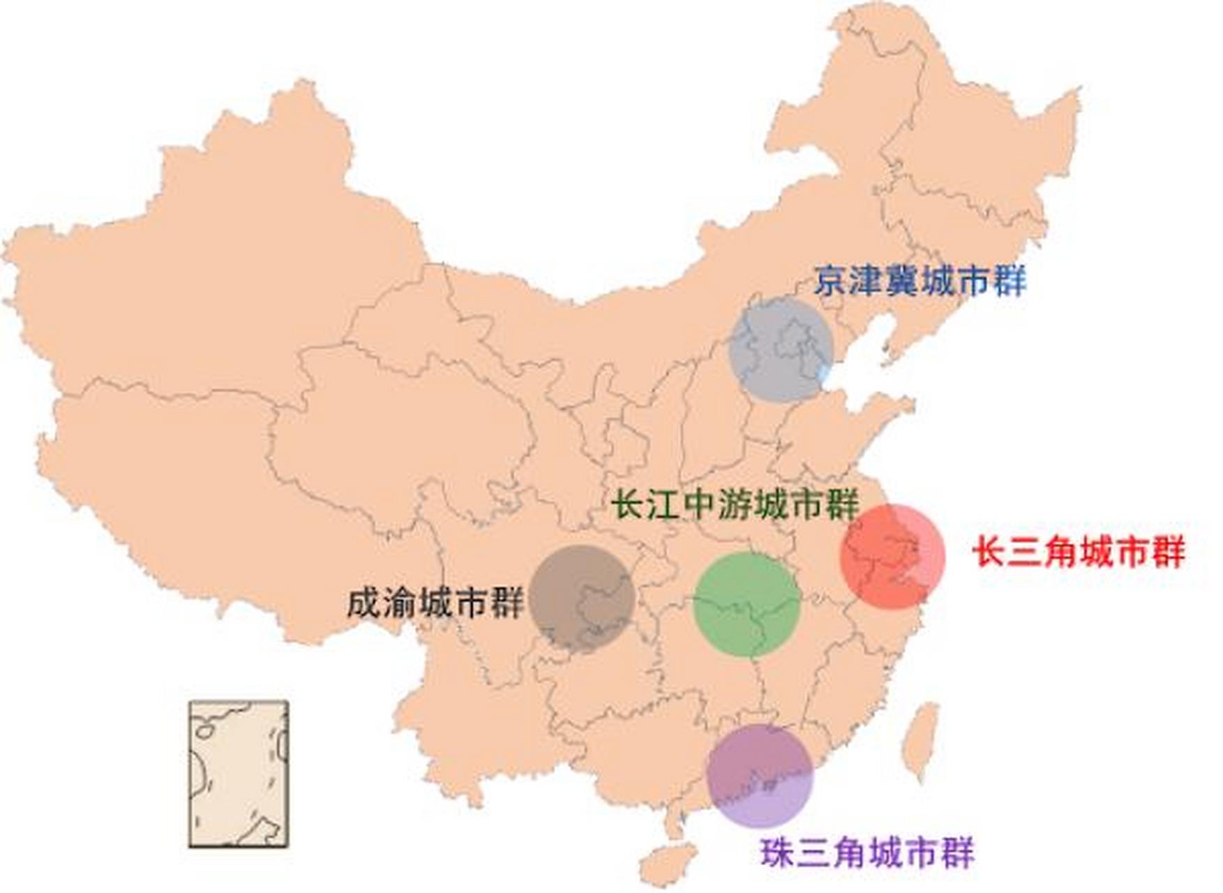 长江中游城市群是中国第五大增长极,由武汉,长株潭,南昌三大都市圈