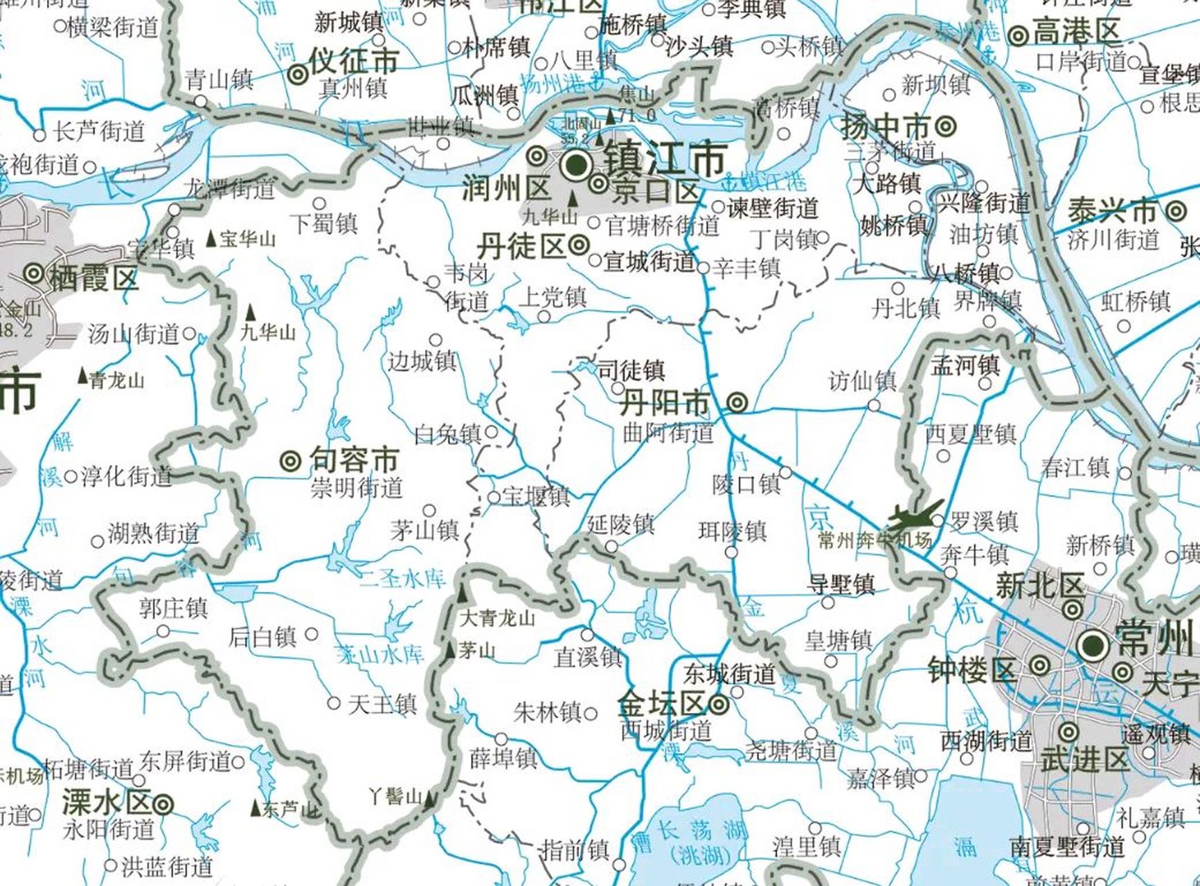 句容市乡镇地图图片