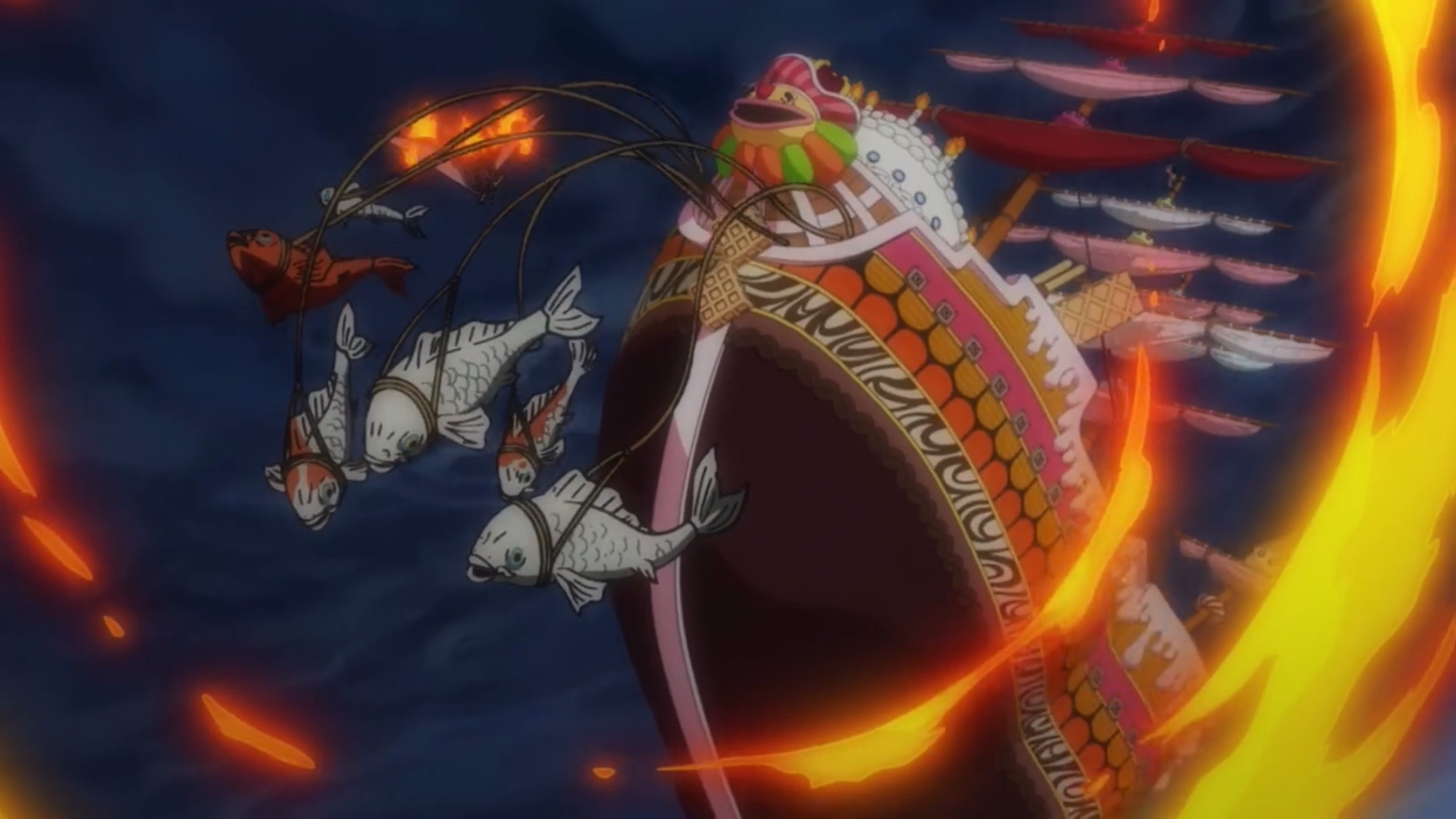 海贼王:不死鸟马尔科单挑炎灾烬,谁更强?