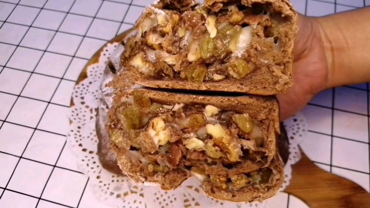 可可麻薯面包自己在家做,料足无添加剂,孩子吃着放心