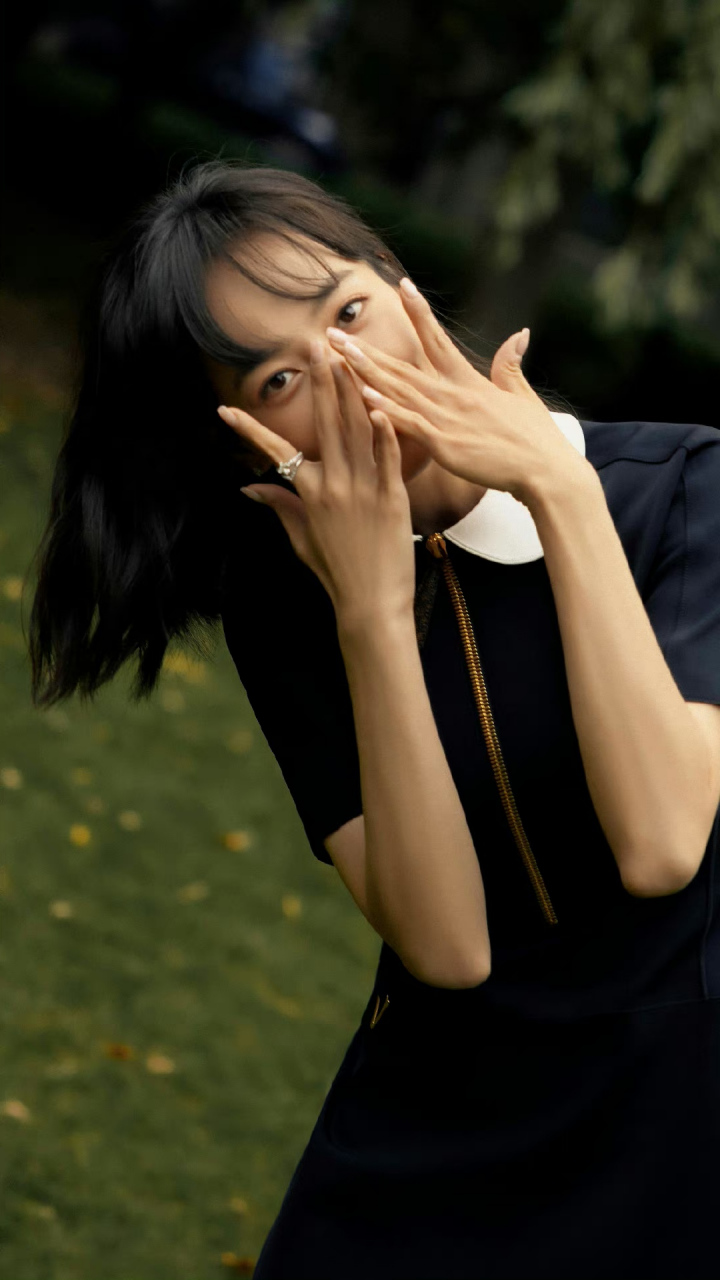 宋茜# 丛林小仙女,甜美可爱,俏皮灵动,清纯唯美