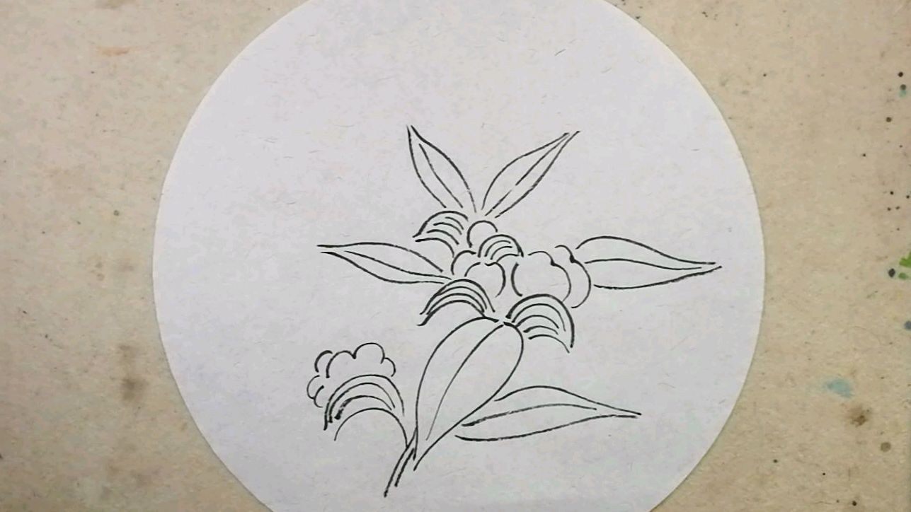 零基础花鸟画,鱼儿牡丹花原来是这样,小秦画画教你如何画