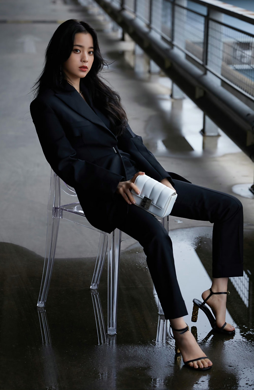 欧阳娜娜  高跟凉鞋  大长腿美jio