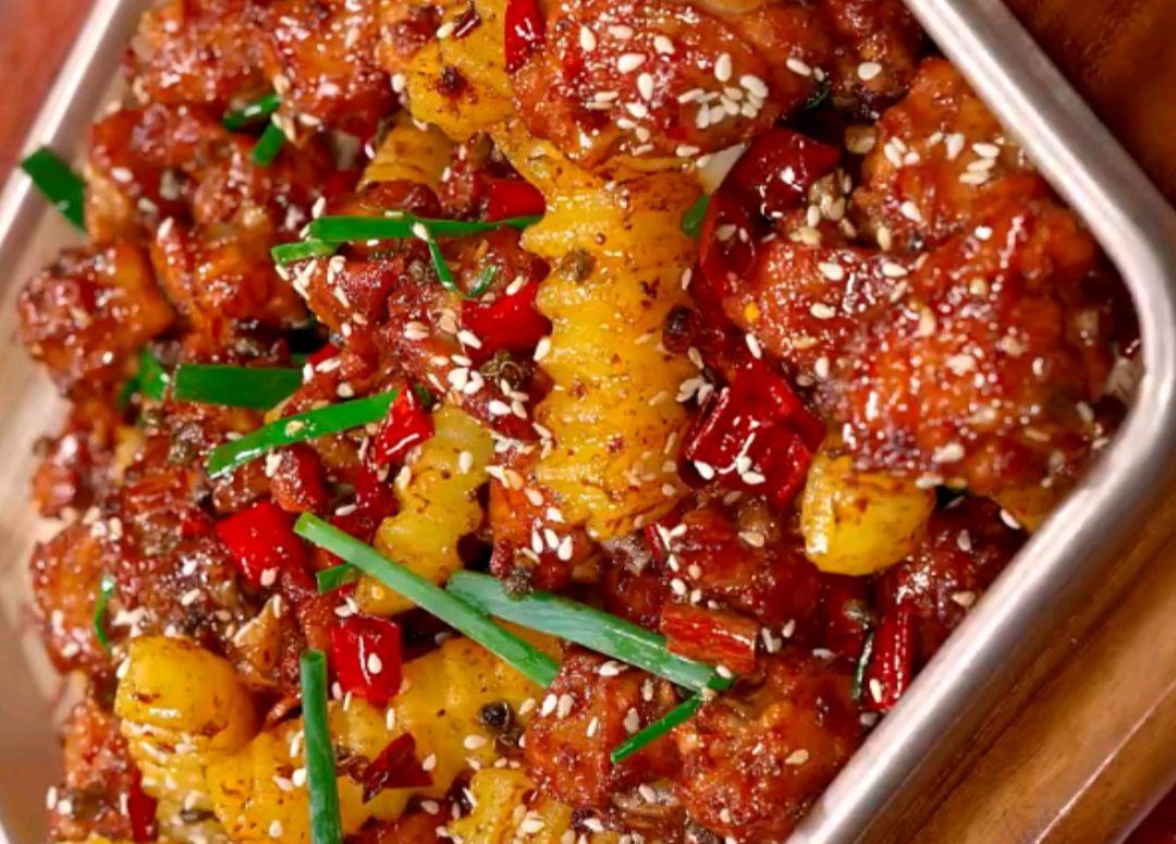 在家做美食:干锅鸡翅的制作方法